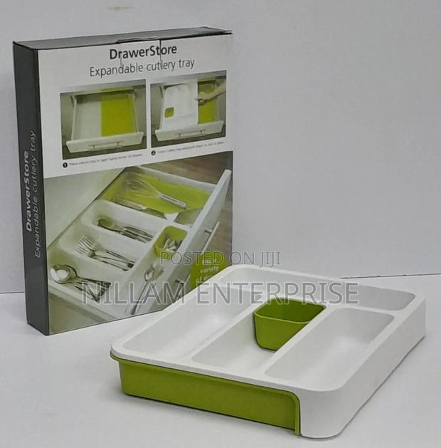 Multi-Purpose Plastic Cutlery Drawer Organizer - thumbnail 2