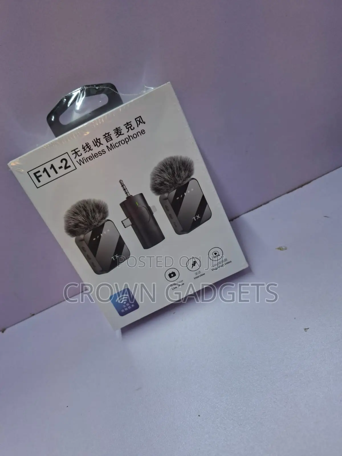 F11-2 3 in 1 Wireless Microphone for Youtube and Tiktok