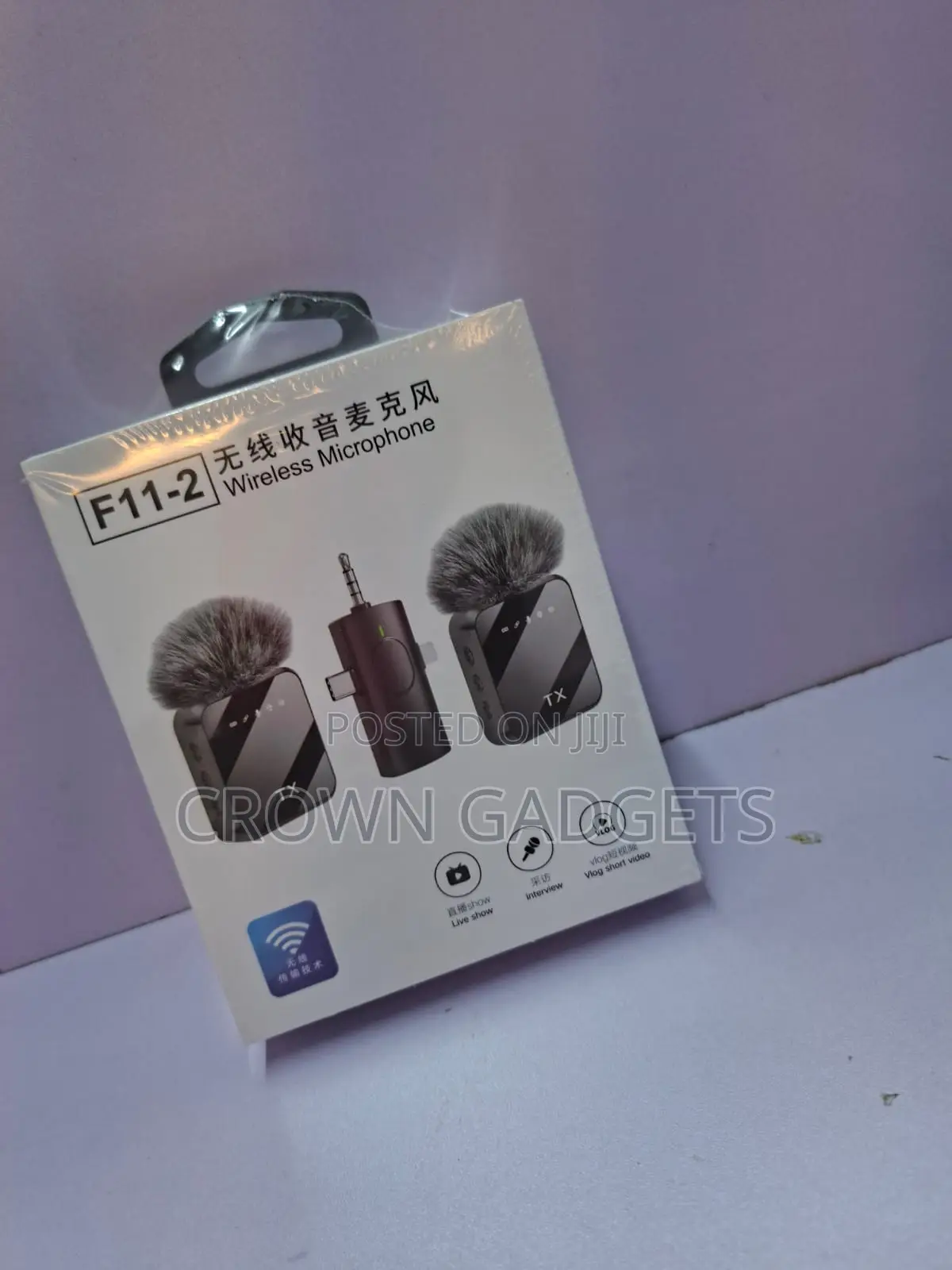 F11-2 3 in 1 Wireless Microphone for Youtube and Tiktok