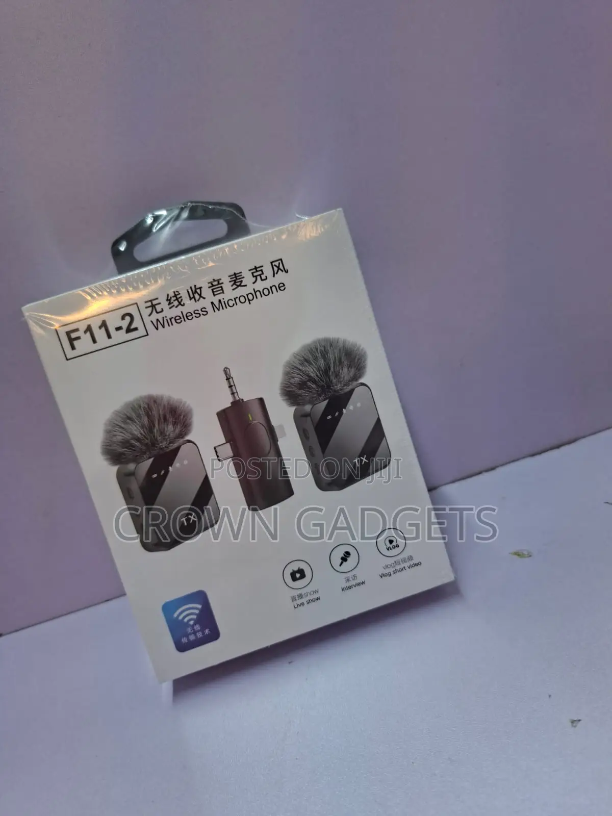 F11-2 3 in 1 Wireless Microphone for Youtube and Tiktok