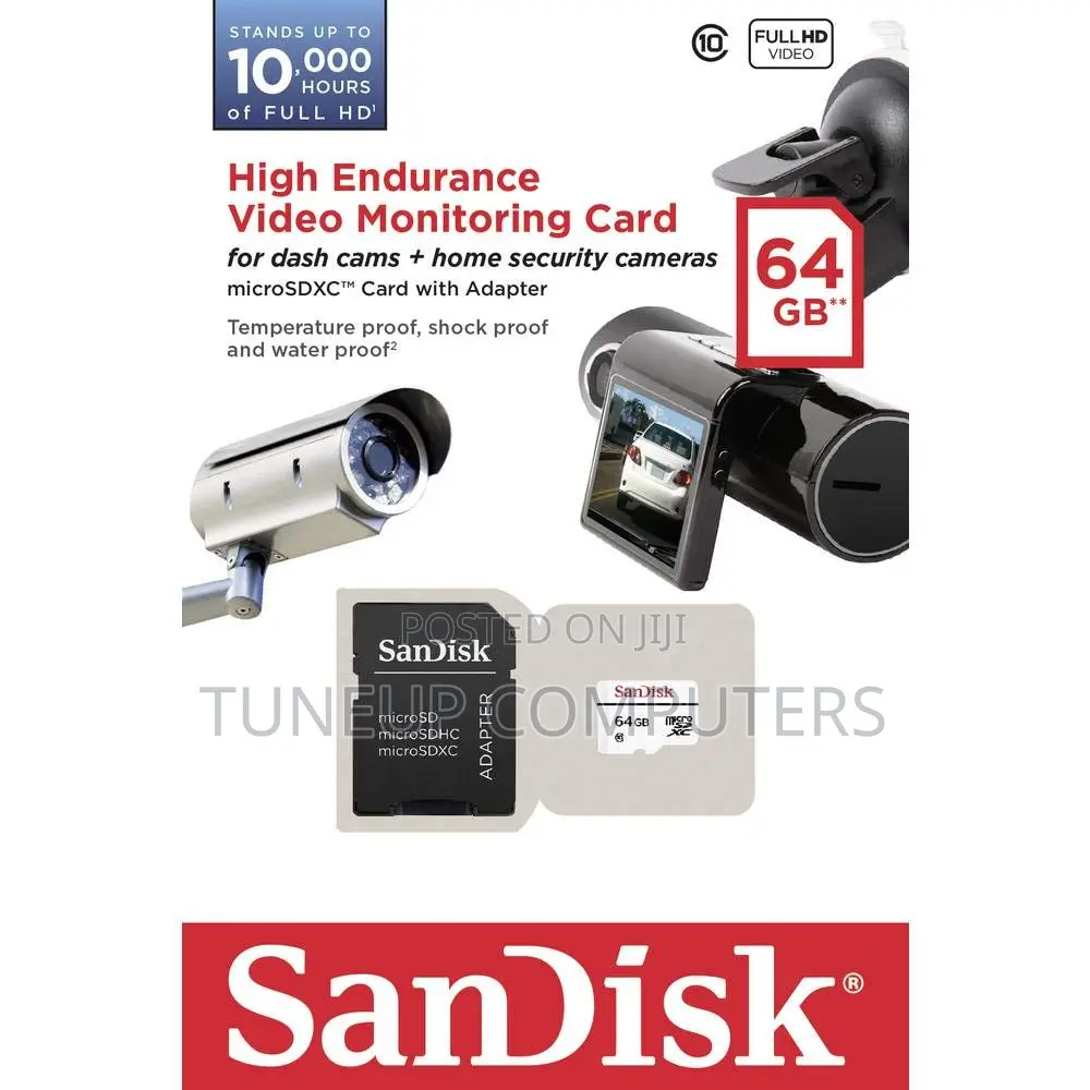 Sandisk High Endurance Microsdxc 64gb + Sd Adapter