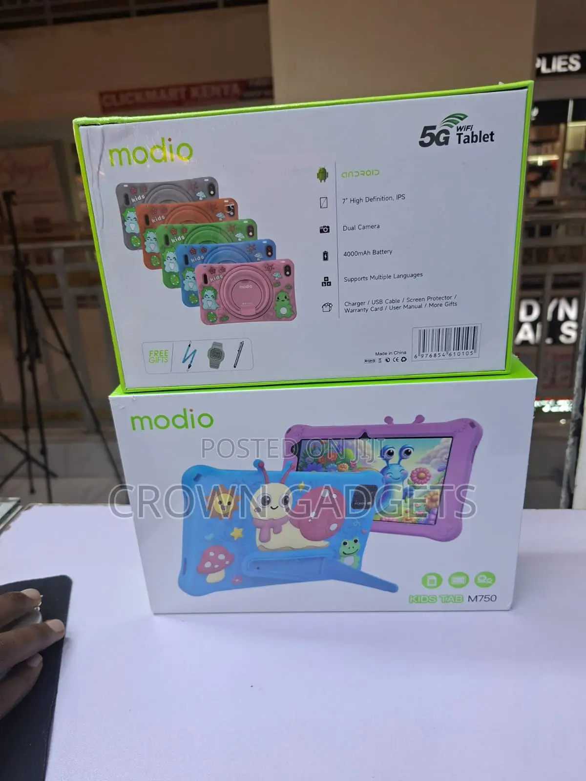 Modio M750 Android Tablet 256gb Storage 5g Wifi Support
