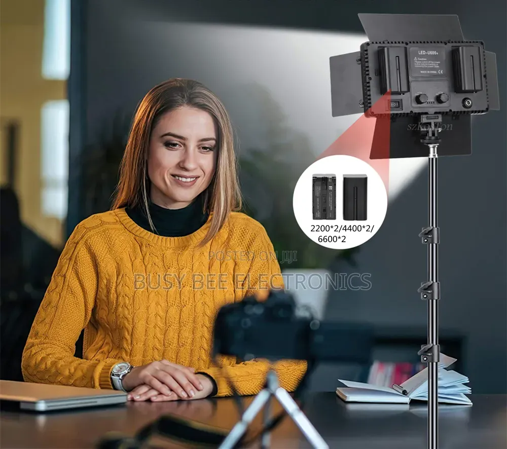 Led-600 Led Vlogging Kit Light for Video Shooting