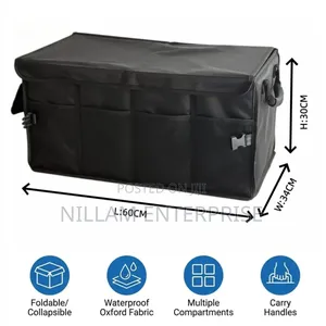 Foldable Premium Car Trunk Boot Organizer With Lid