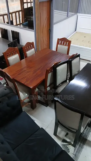 Dining 6set Pure Mahogany Brown