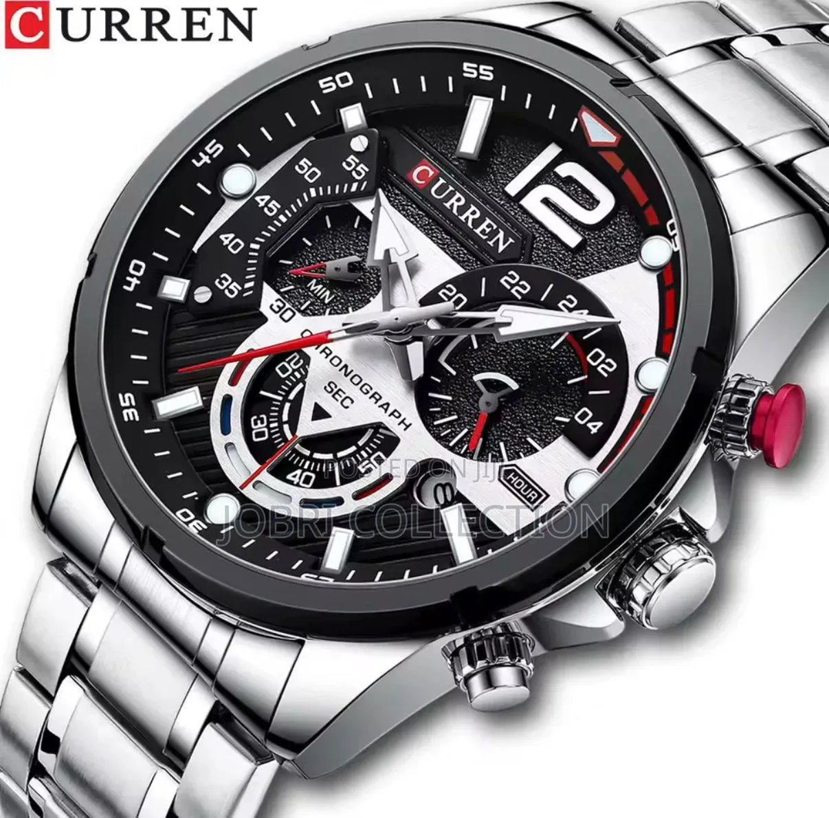 Black Face Curren Gents Chronograph Watch