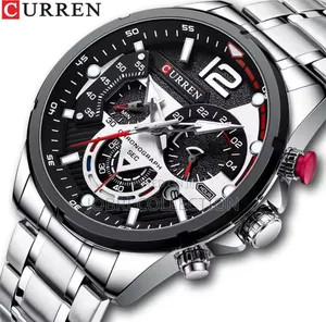 Black Face Curren Gents Chronograph Watch