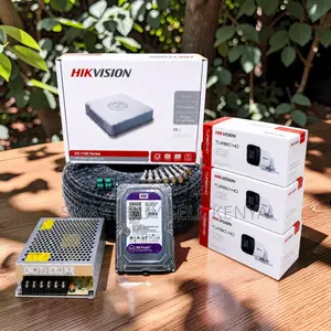 High Performance 3 Hikvision 1080p Hd CCTV Cameras Complete System Kit