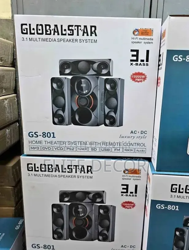 Globalstar 3.1ch Home Theater System – Bluetooth Multimedia Woofer
