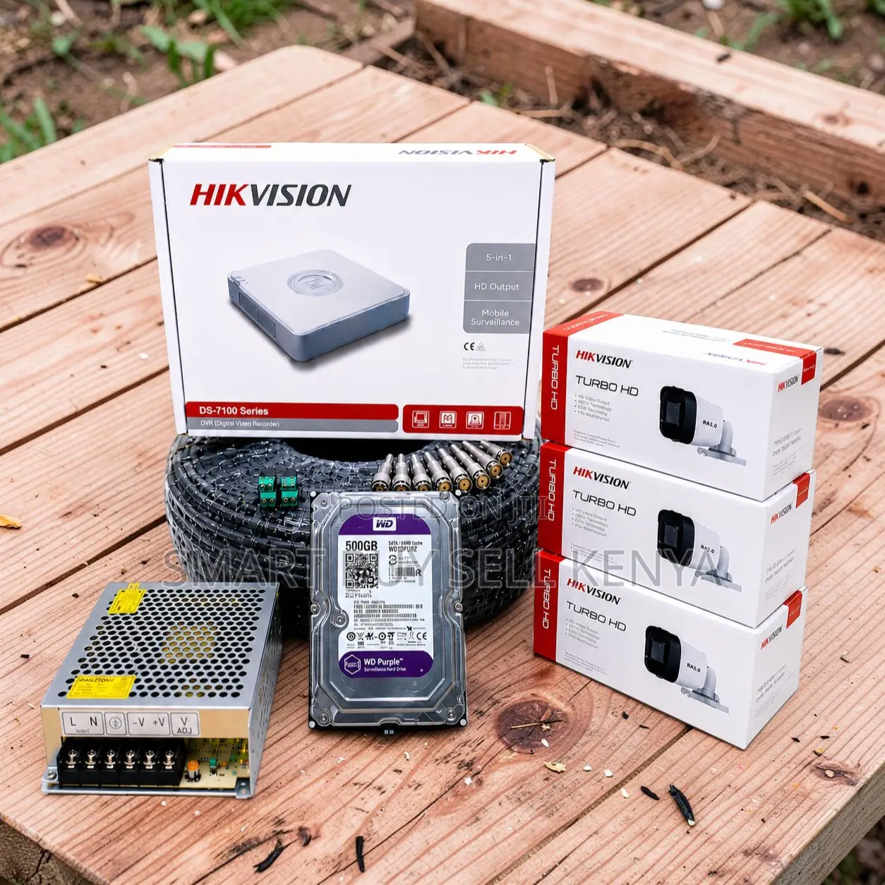 Cost-Effective 3 Hikvision 1080p Hd CCTV Cameras Complete System Kit