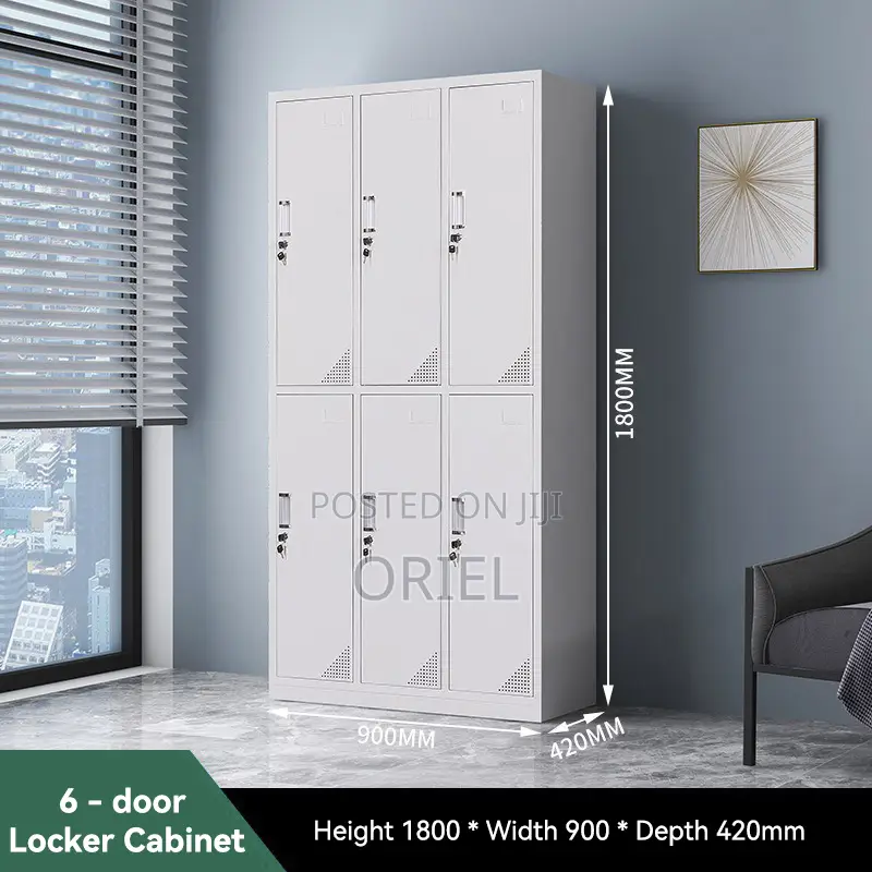 Office Cabinet : 6-Locker Office Cabinet