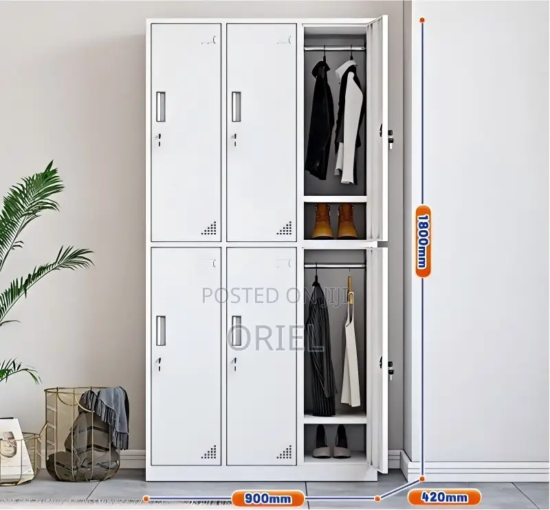 Office Cabinet : 6-Locker Office Cabinet