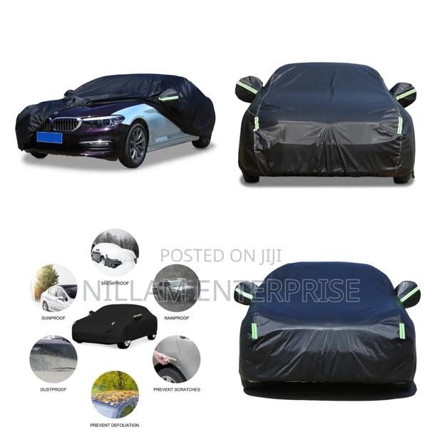 *High Quality Universal Black Car Cover With Fleece on the Inside