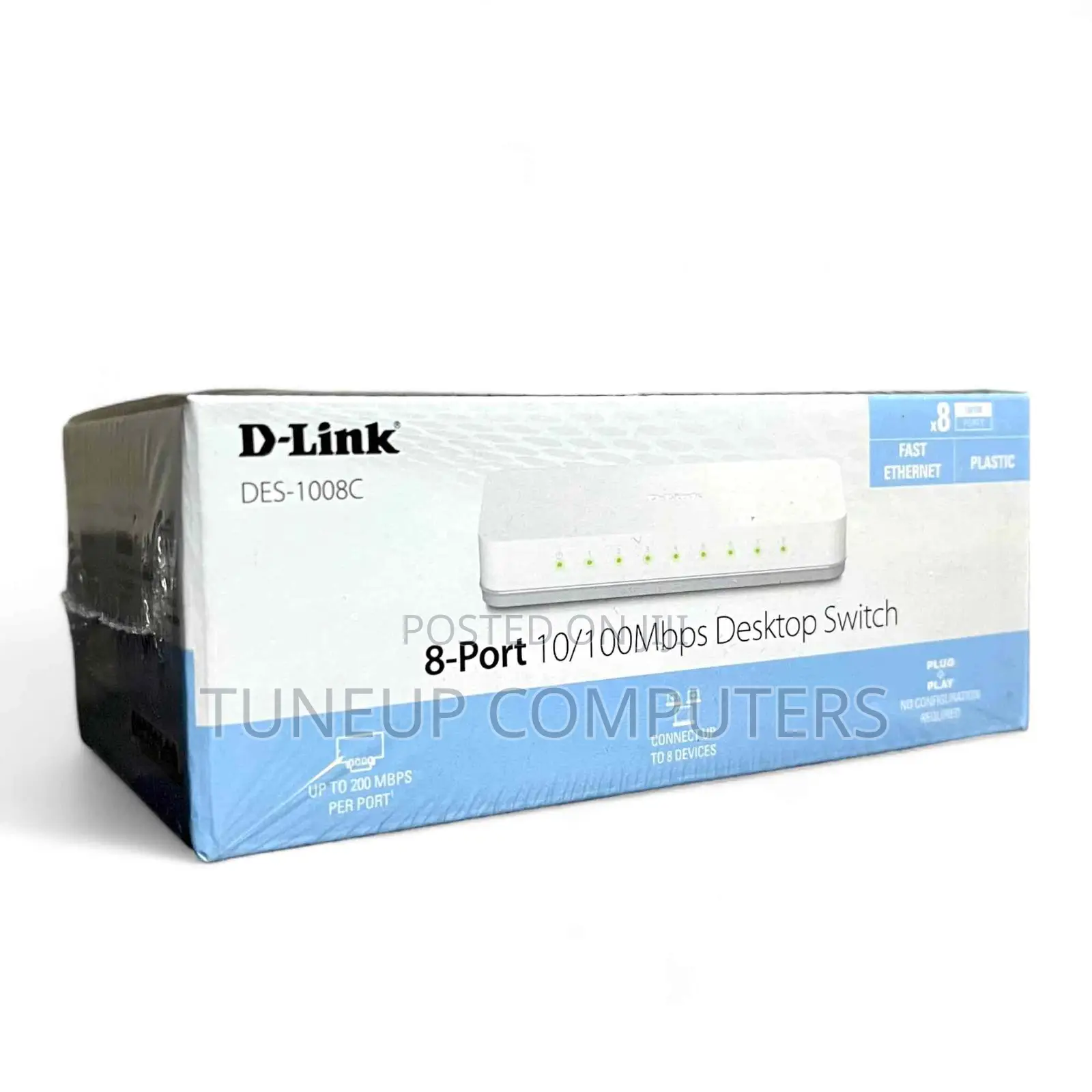 D-Link Des-1008c/B 8 Port 10/100base-T Unmanged Switch