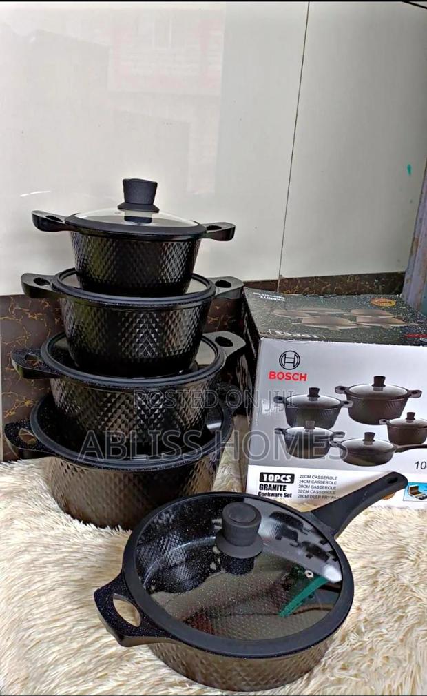 Bosch 11pc Cookware With Silicone Lid Cover