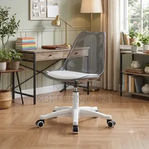 Dining Chairs; Clear Swivel Task Minimalist Dining Chair
