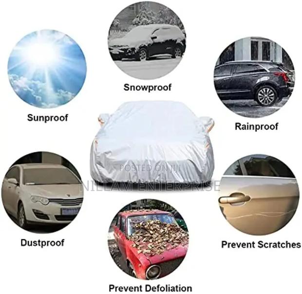 Outdoor Weather Waterproof Breathable Grey Car Cover - thumbnail 4
