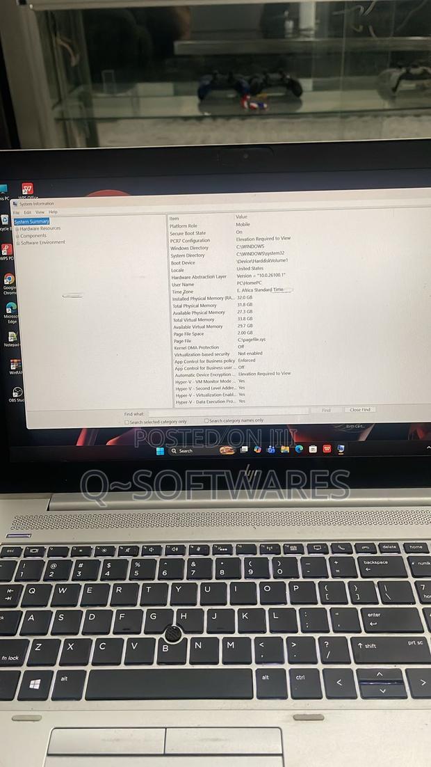 Laptop HP EliteBook 840 G5 32GB Intel Core i7 SSD 512GB - thumbnail 3