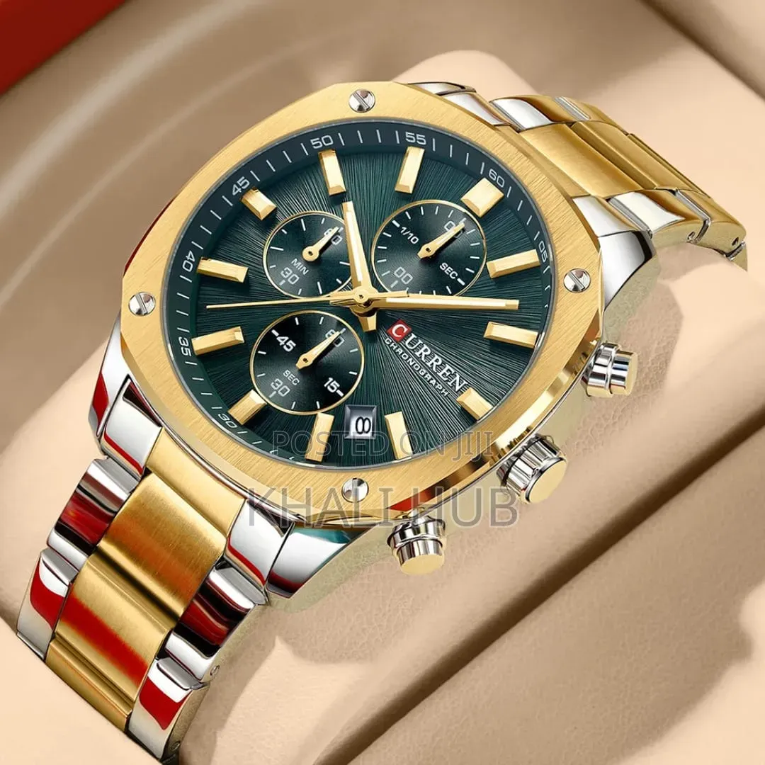 Curren Chronograph Water Resistant Gents Watch 8490