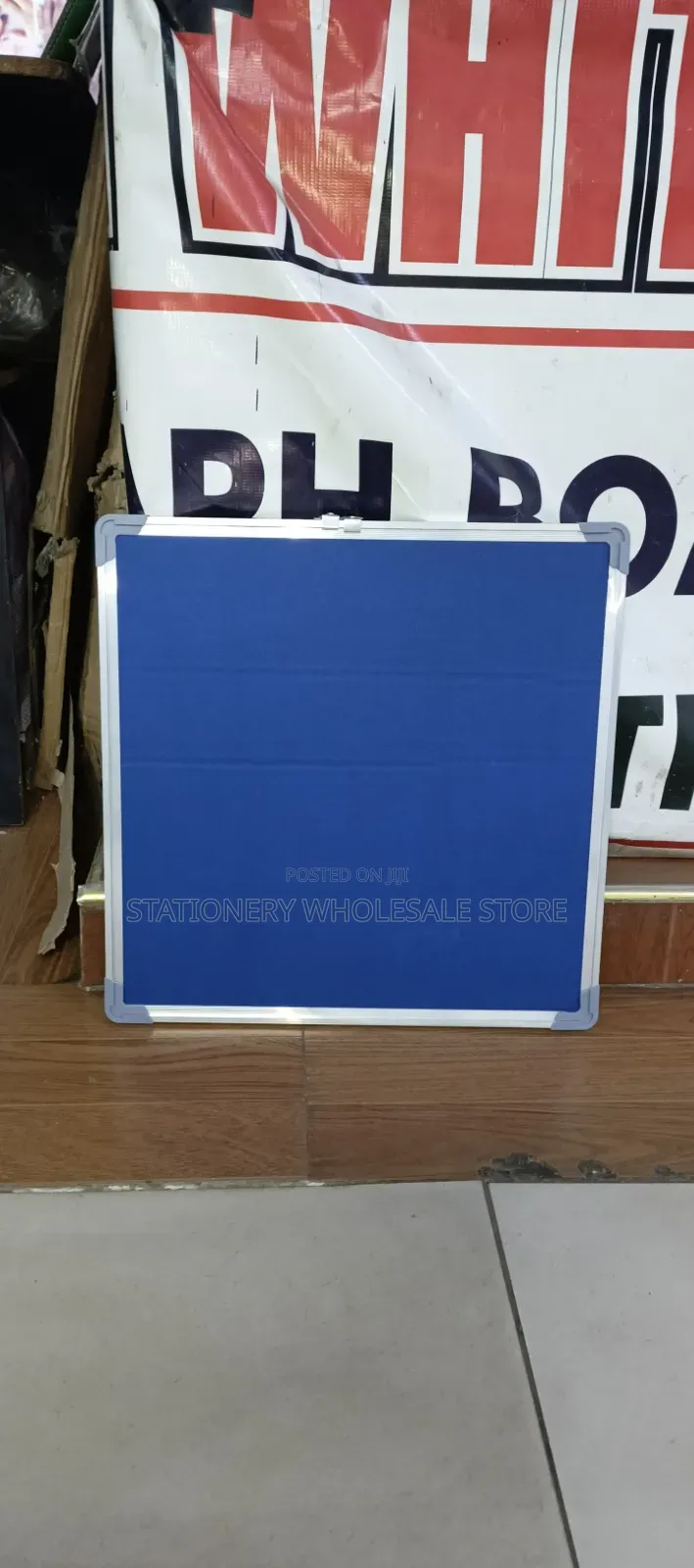 Double Sided Pin/Notice Board 50cm X 50cm Blue/Green