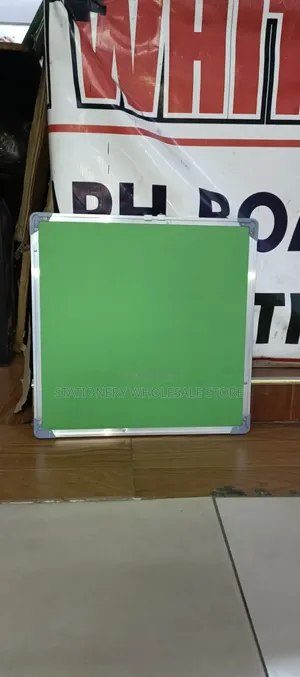 Double Sided Pin/Notice Board 50cm X 50cm Blue/Green