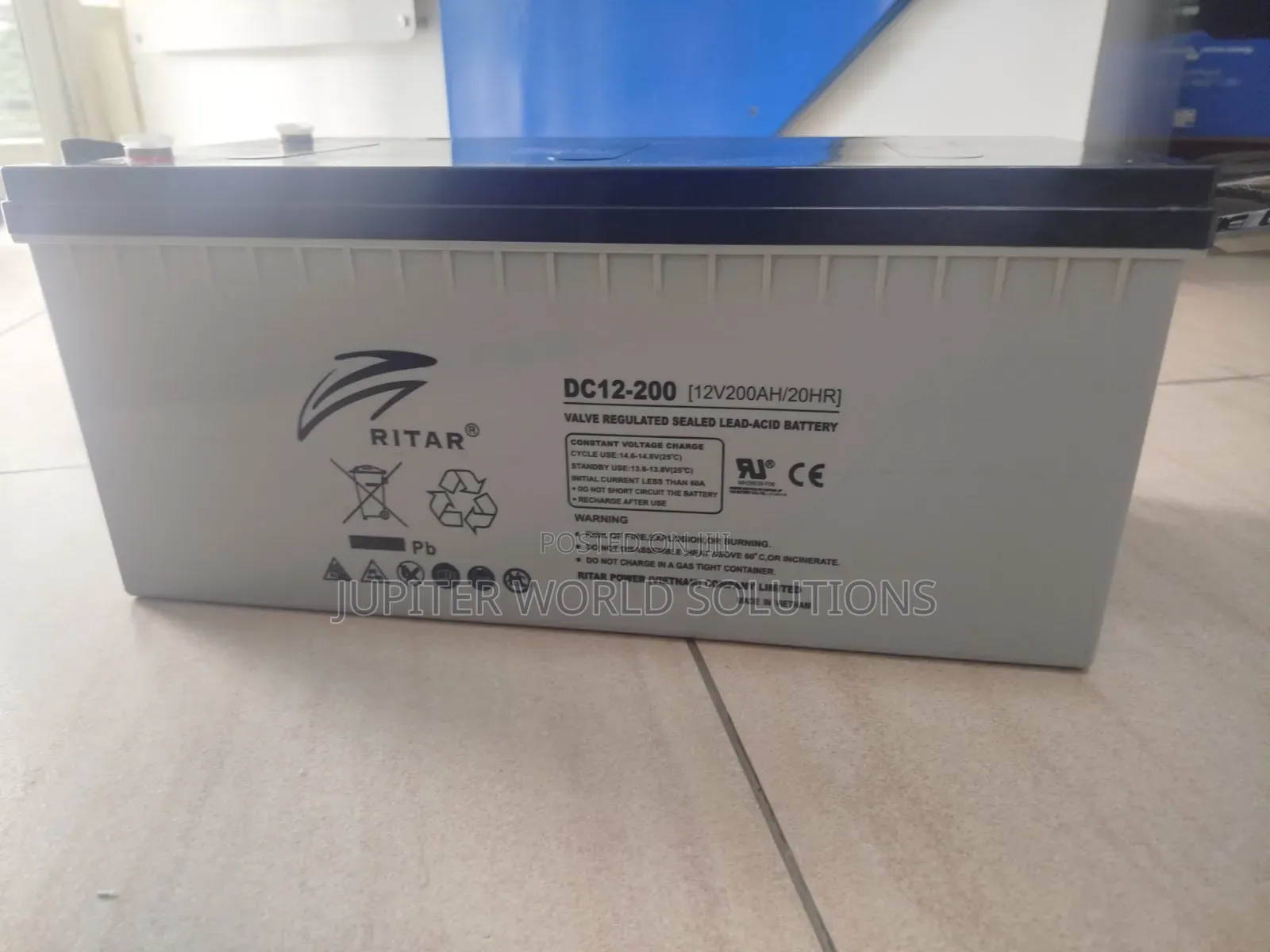 200ah 12v Ritar Gel Batteries