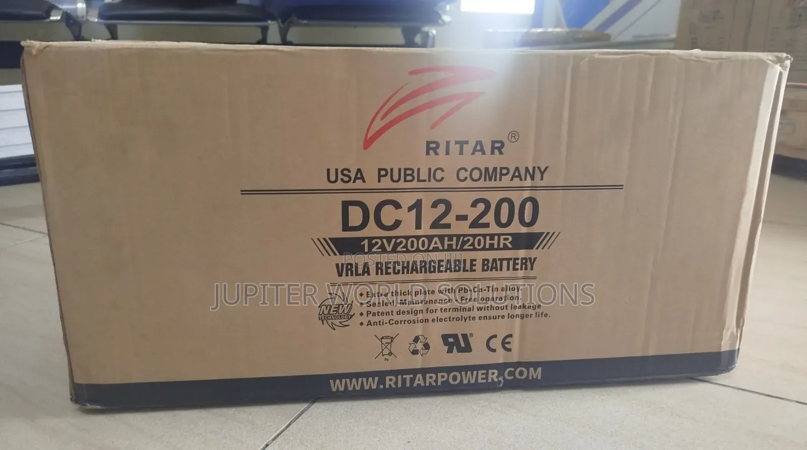 200ah 12v Ritar Gel Batteries