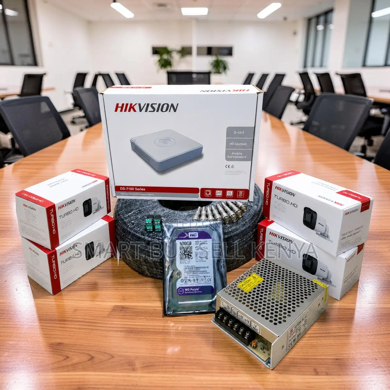 Dependable Monitoring 4 Hikvision 1080p CCTV Cameras Full System Kit