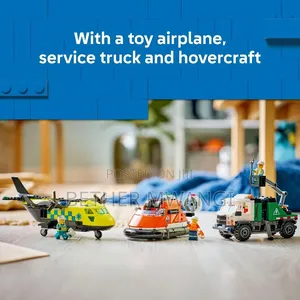 Lego City Airplane, Service Truck Hovercraft Remix