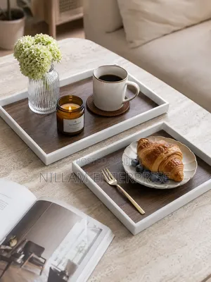 3pc Premium Wooden Serving Trays