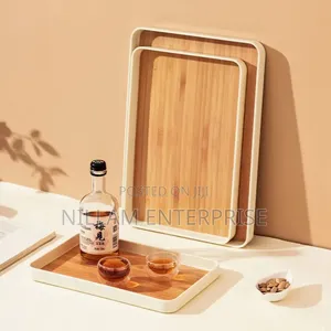 3pc Premium Wooden Serving Trays