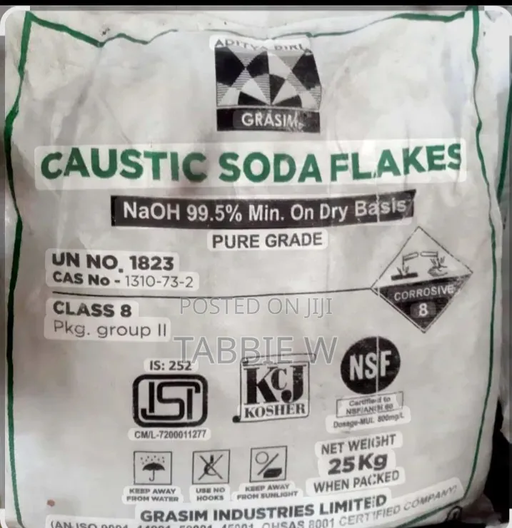 Caustic Soda Flakes ( Sodium Hydroxide) 99%Purity Available