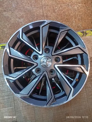 15-Inch 5-Hole Toyota Style Gunmetal Machined Alloy Wheel Rim