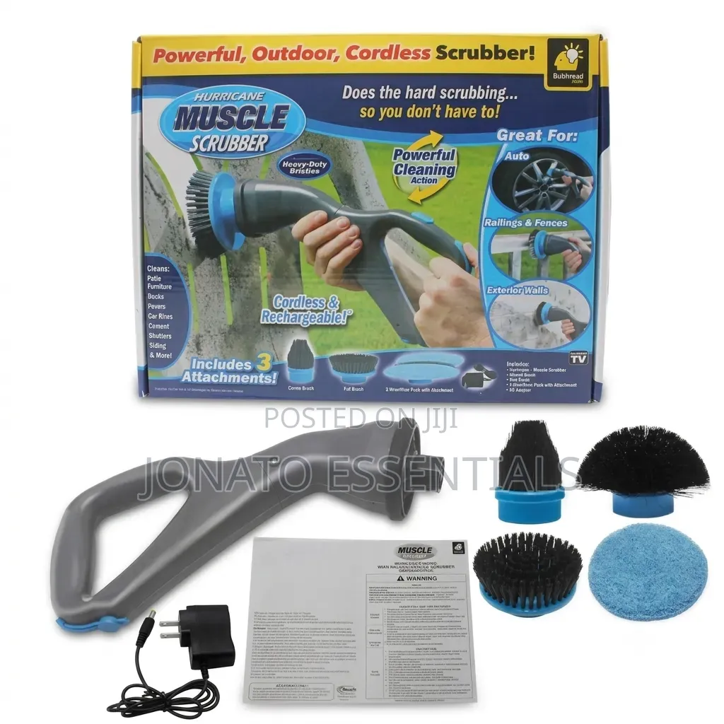 Cordless Electric Cleaning Brush - Hurricane Muscle Scrubber