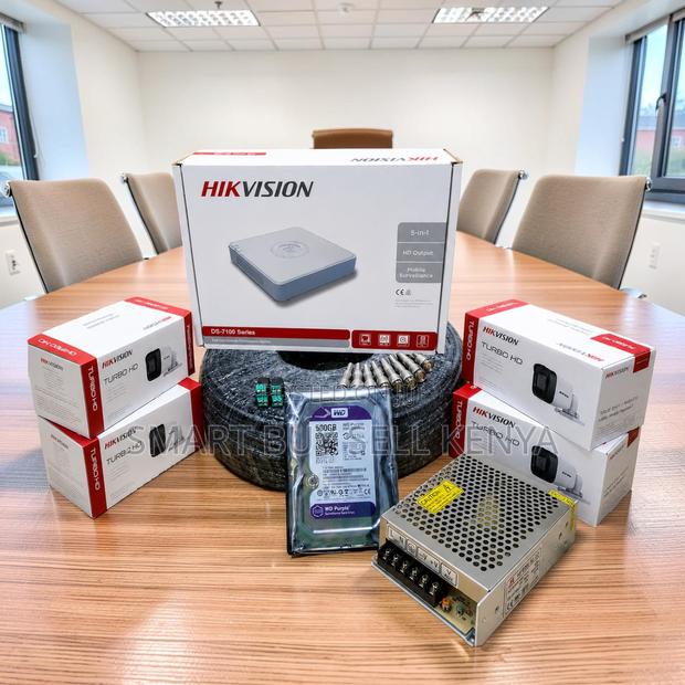 24 Hour Monitoring 4 Hikvision 1080p CCTV Cameras Complete System Kit