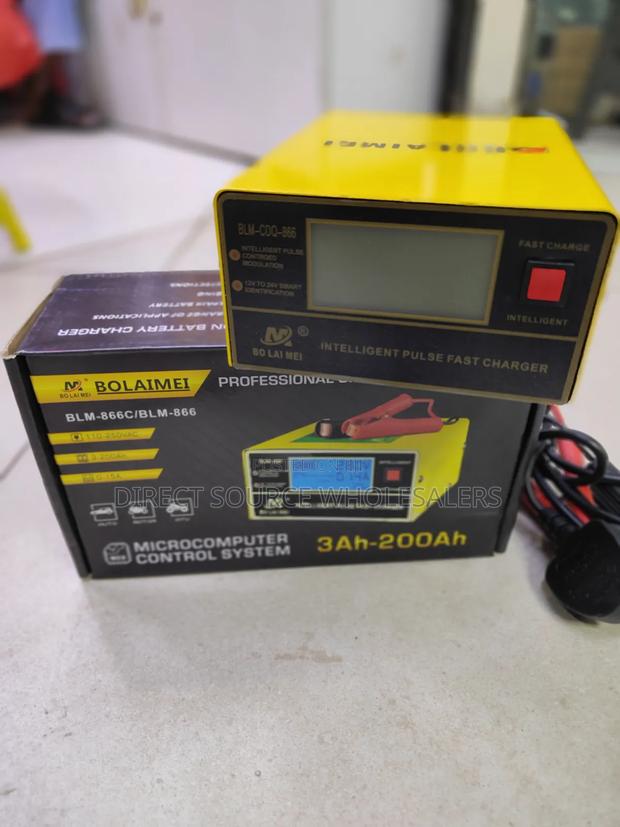 Bolaimei 12v/24v Intelligent Pulse Fast Car Battery Charger (Blm-866)