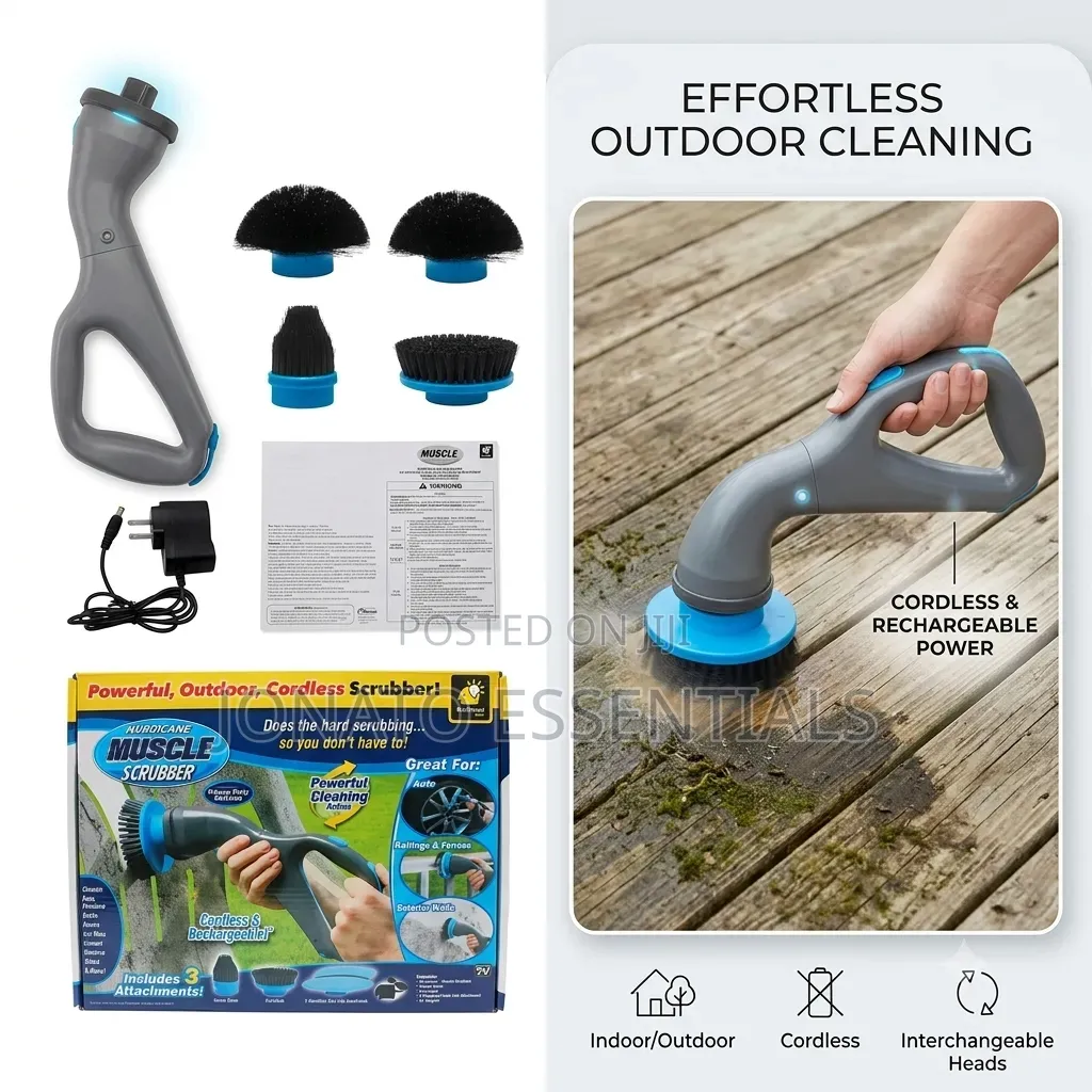 Cordless Electric Cleaning Brush - Hurricane Muscle Scrubber