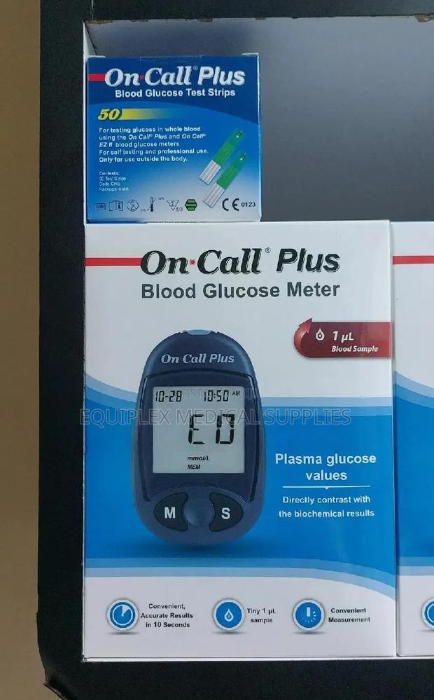 Blood Glucose Meter, Strips, and Pickers (Oncall Plus)