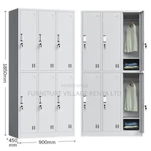 6-Locker Metallic Office Steel Cabinet