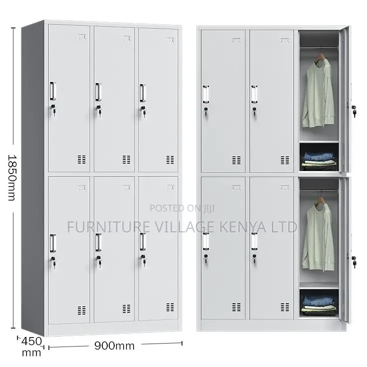 6-Locker Metallic Office Steel Cabinet