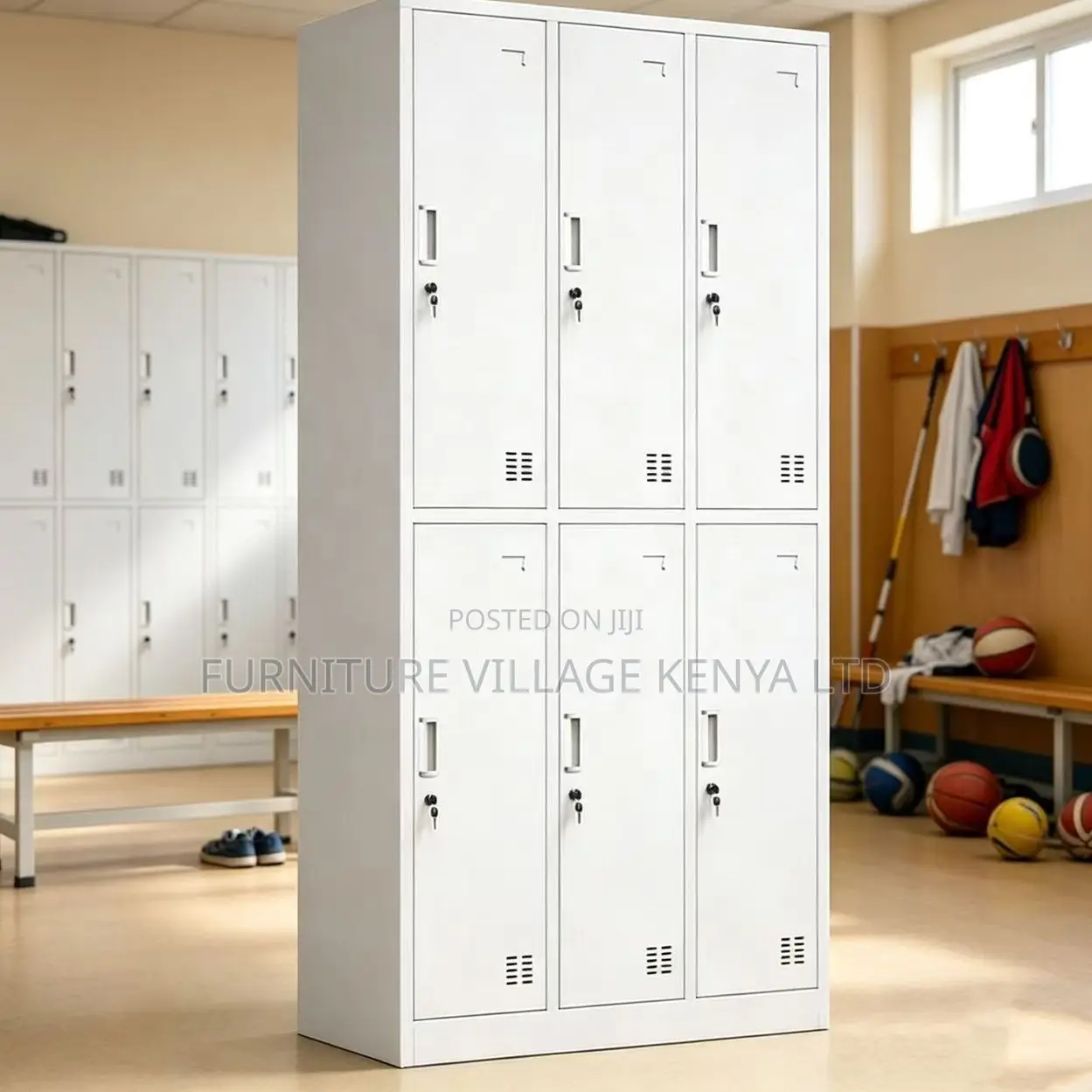 6-Locker Metallic Office Steel Cabinet