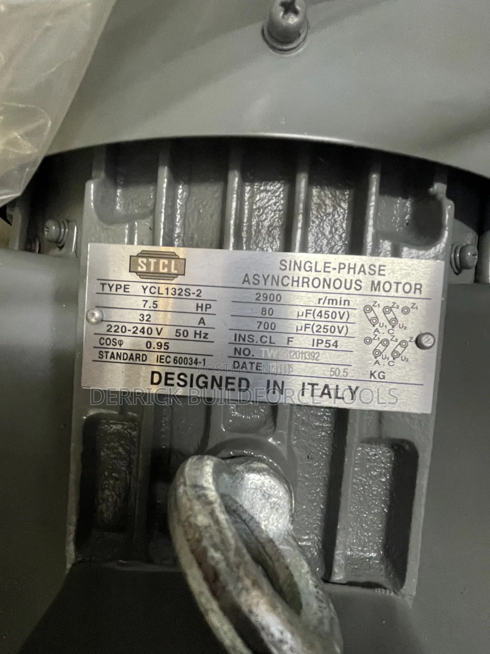 Stcl 7.5hp Single Phase High Speed Electric Motor
