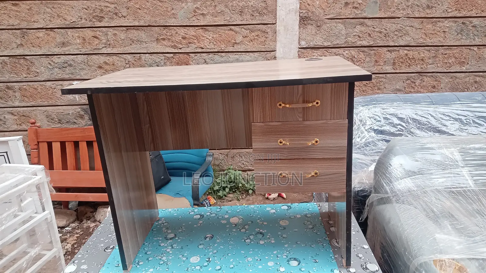 Brown Grey MDF Study Table