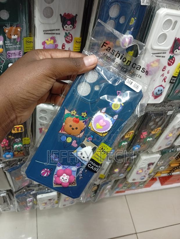 "Sam A06 Bear, a Panda, and Floral Elements Cover - thumbnail 2