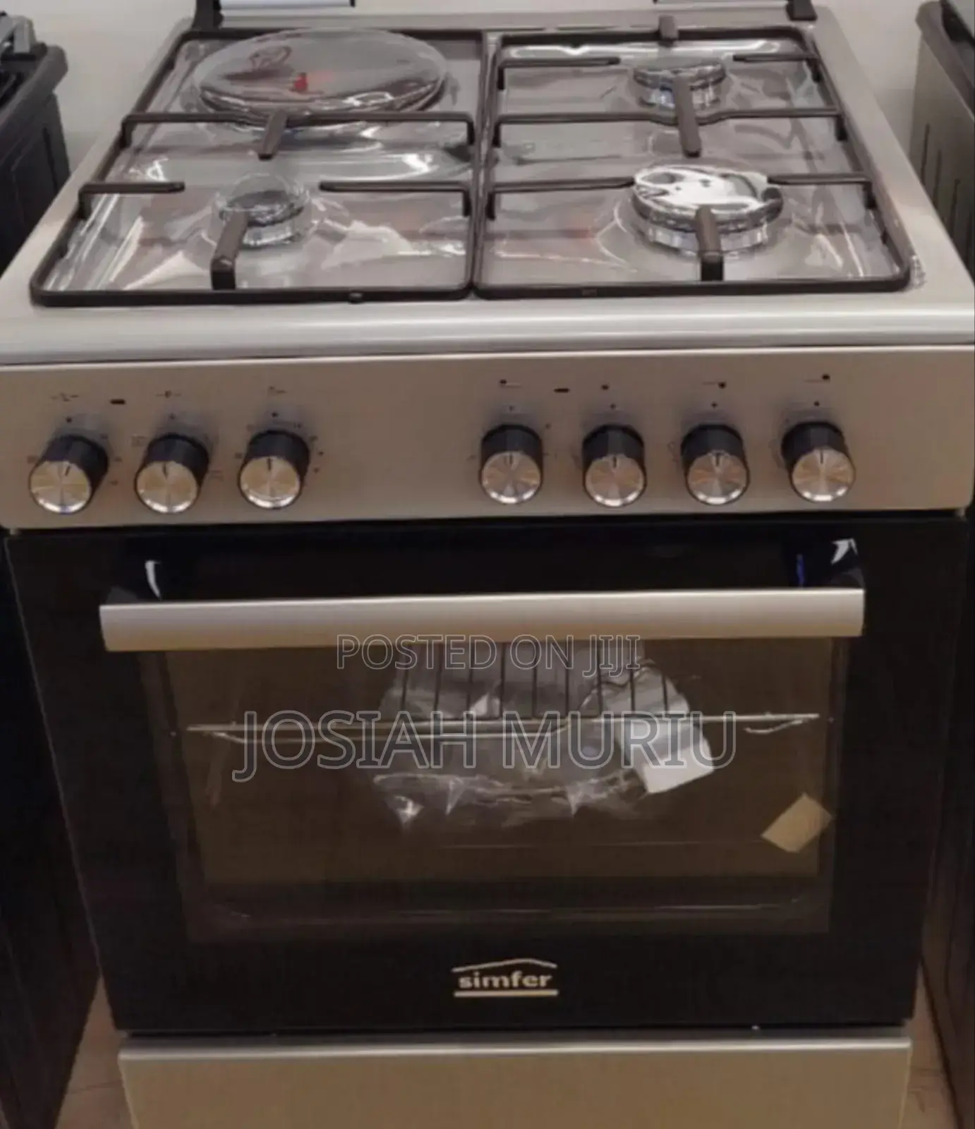 60*60 Von Simfer 3+1 Standing Cooker With Food Warmer