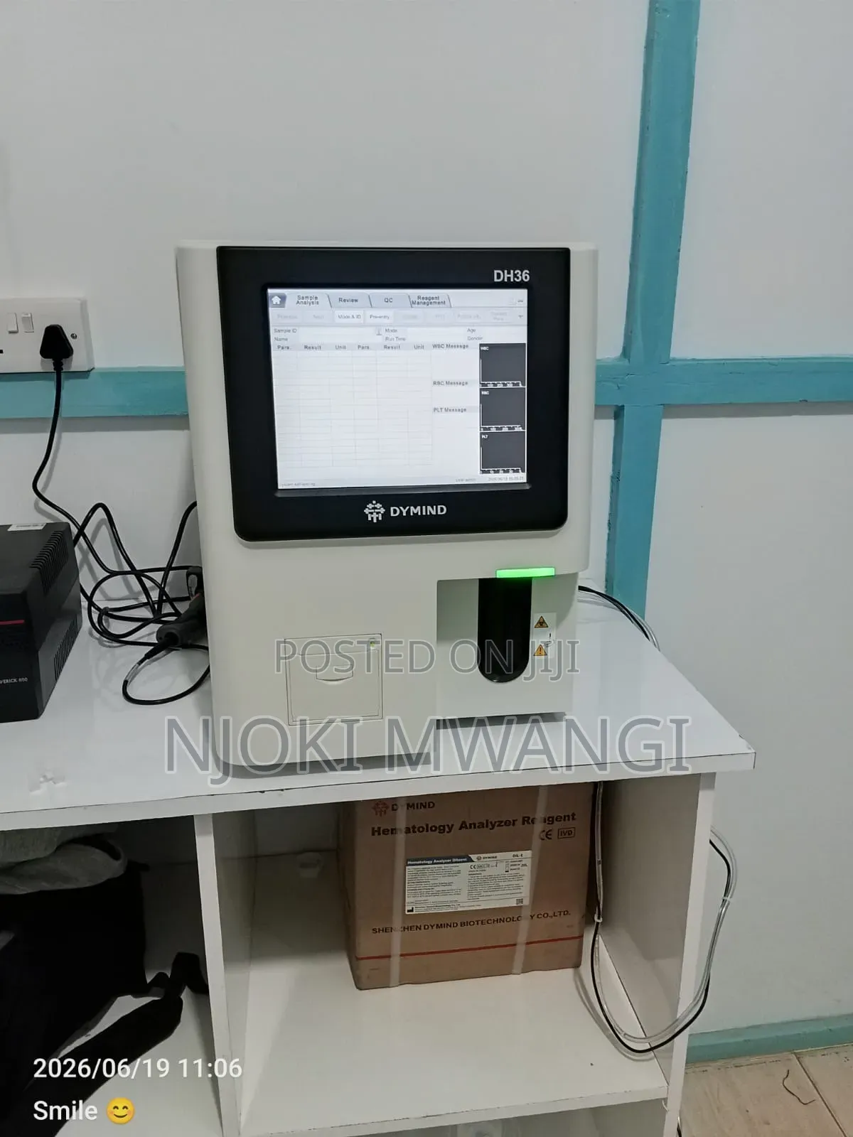 Dymind Dh36 Haematology Analyzer.