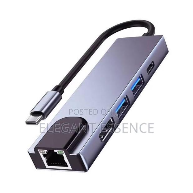 HDTV 5 in 1 Type C Usb Hub 3.0 5 Ports Extension Adapter