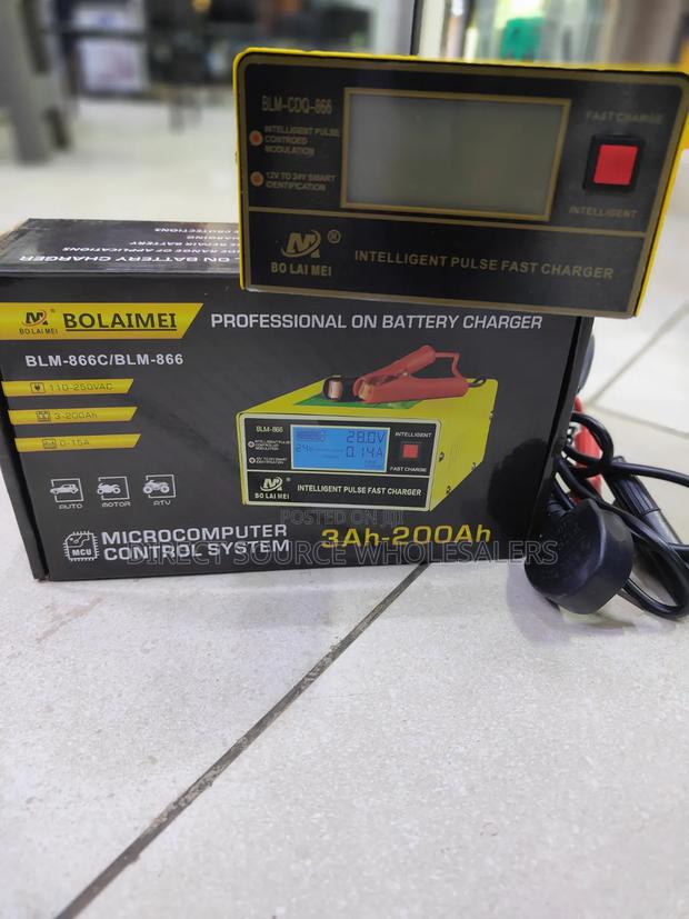 Bolaimei BLM-866 Smart Battery Charger - 12v to 24v (3ah-200ah)