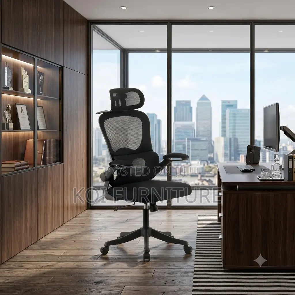 Office Chairs; Orthopedic Mesh Office Chairs With Adjustable Armrest