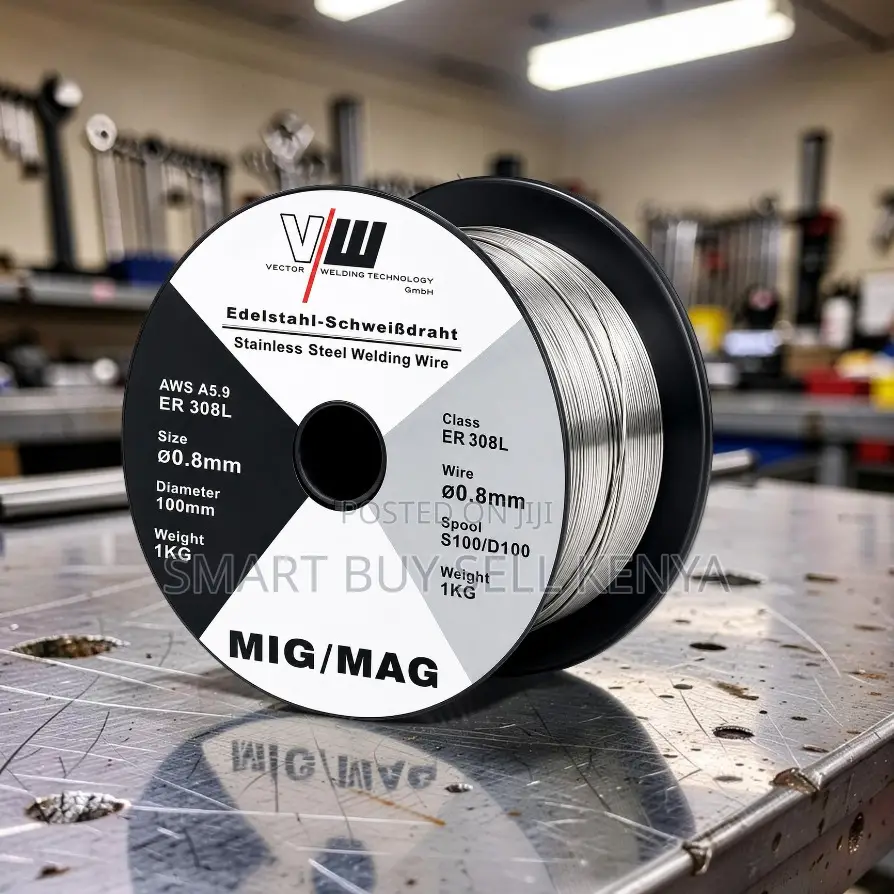 Smooth Feed Stainless Steel 0.8mm 1kg Gasless Mig Welding Wire